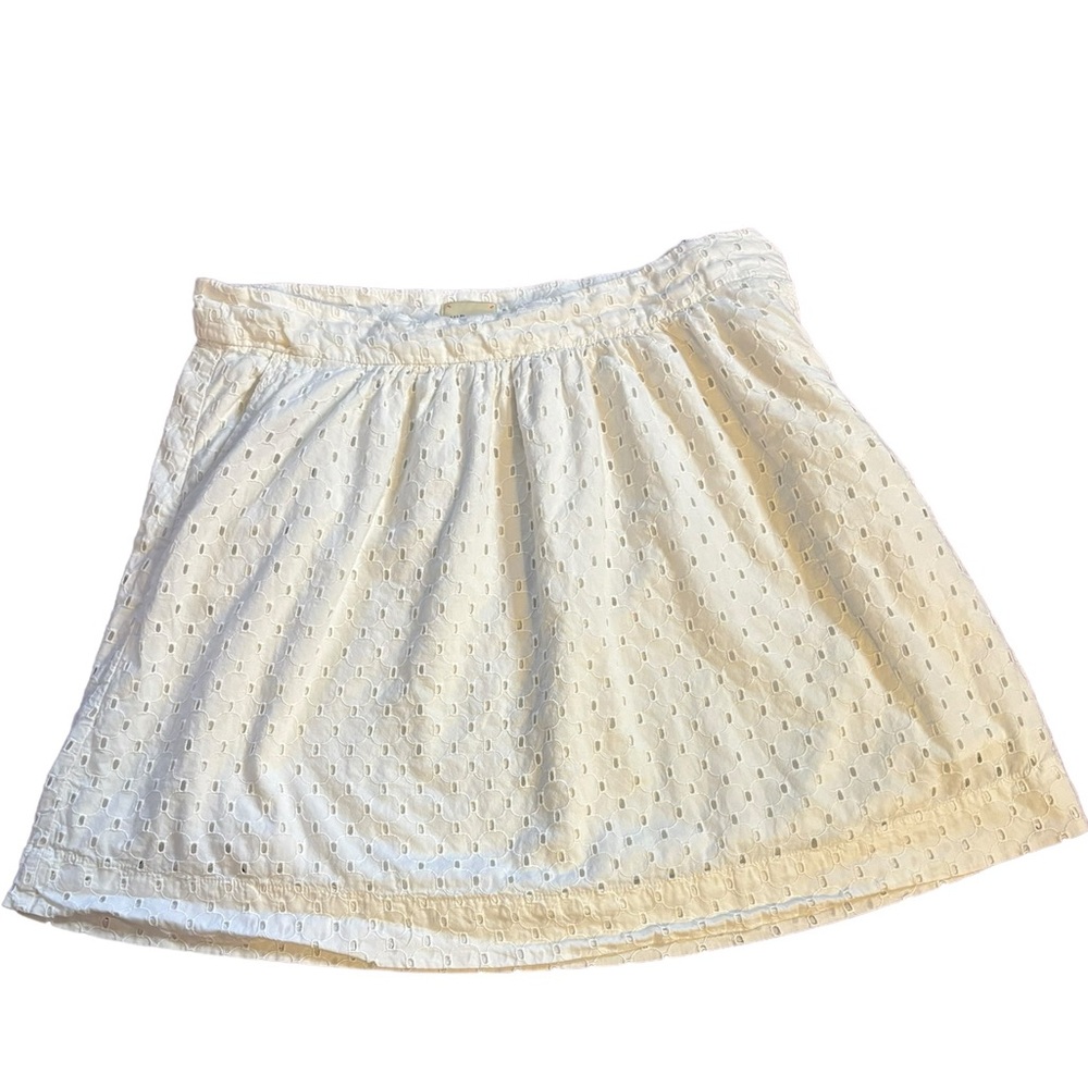 G.H. Bass Women’s White‎ Two Layer Skirt Size 10